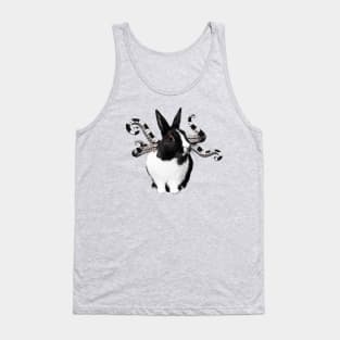 Black & White Bunny ~ w/ Tentacles Tank Top